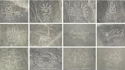 La inteligencia artificial permitió detectar geoglifos figurativos de relieve, que a diferencia de los geoglifos gigantes a base de líneas, son muy difíciles de detectar. Foto: The Yamagata University Institute of Nasca