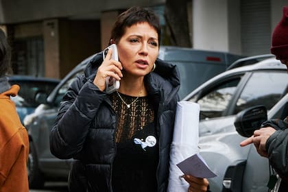 La intendenta de Quilmes, Mayra Mendoza, al llegar a la reunión del PJ.
17/06/2025.