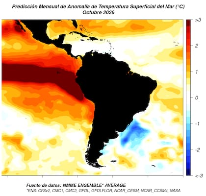 La intensidad prevista del “Niño” podría bajar de muy fuerte a fuerte