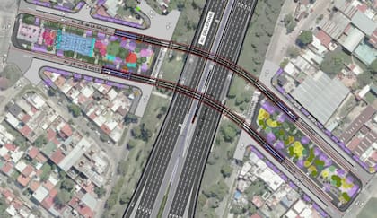 La intervención apunta a superar la “barrera urbana” que representa actualmente la autopista Dellepiane