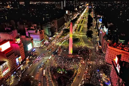 La intervención de Julio Le Parc en el Obelisco