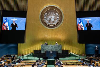 La intervención del presidente chileno Sebastián Piñera