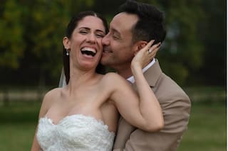 Luciano Pereyra se casó con Julia Rezzuto en una ceremonia íntima en Luján: las mejores fotos
