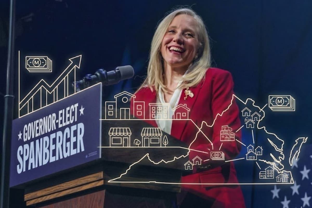 La inversión millonaria que anunció Abigail Spanberger en Virginia