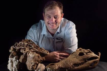 La investigación estuvo liderada por el Dr. Matt White, experto asociado del museo australiano y autor principal del estudio (Crédito: Museo Australiano de la Era de los Dinosaurios)