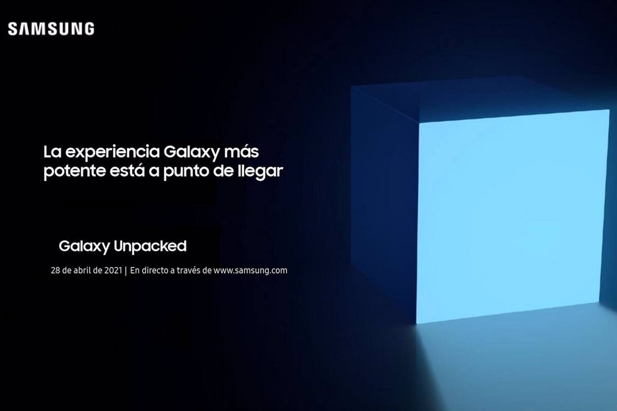 La invitación a la prensa enviada por Samsung para su nuevo evento Unpacked