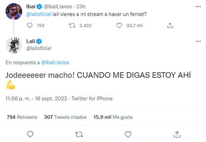 La invitación de Ibai Llanos a Lali Espósito y su contundente respuesta