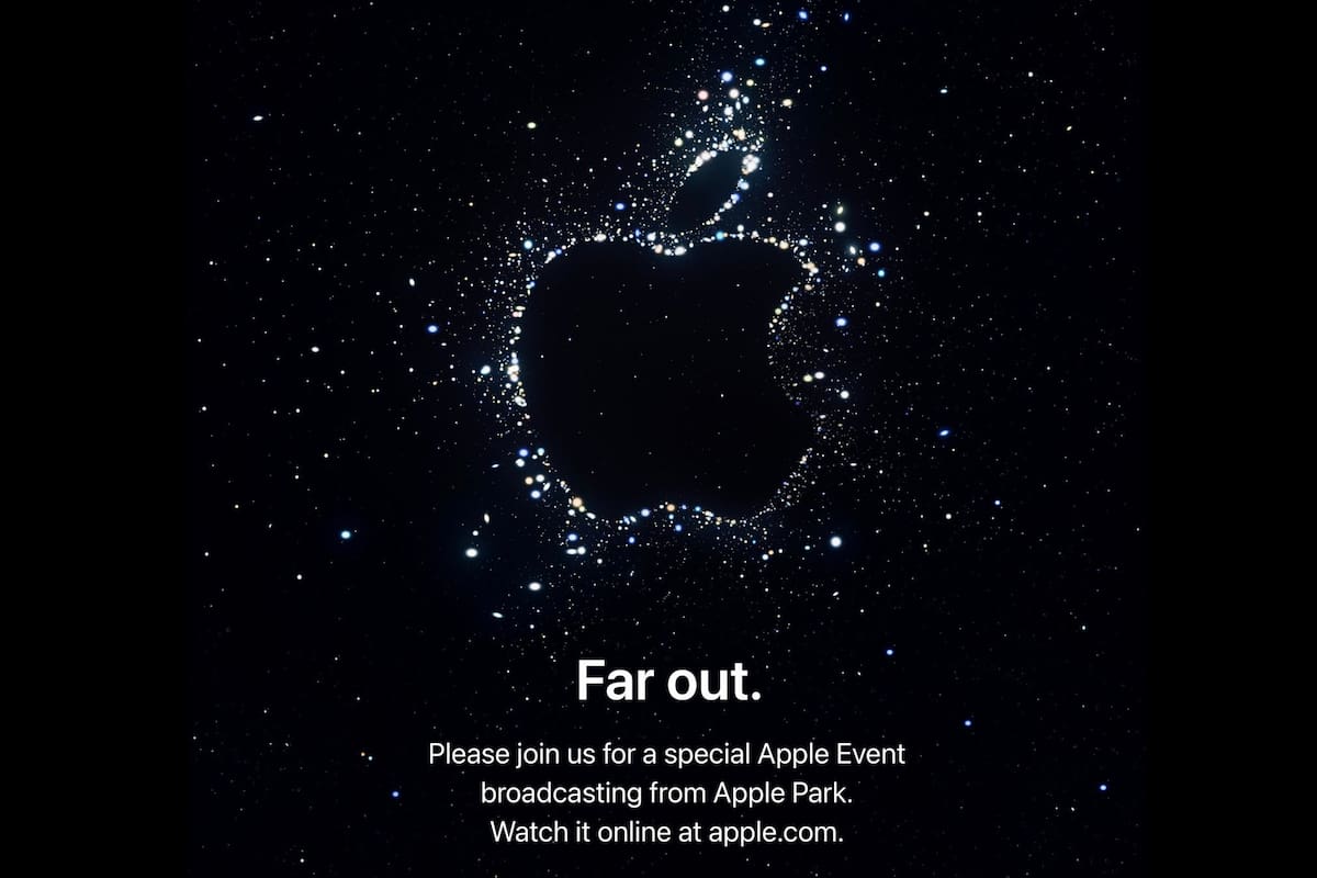 La invitación que está enviando Apple a los medios para su evento del 7 de septiembre, donde se espera que presente el iPhone 14