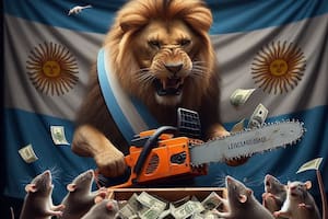 La irónica ilustración que compartió el Presidente en su cuenta de X.