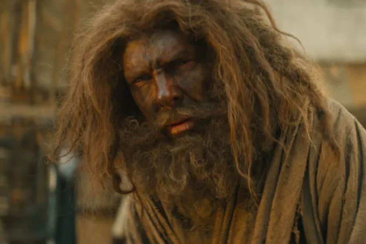 La irreconocible cara de un actor británico para una película bíblica