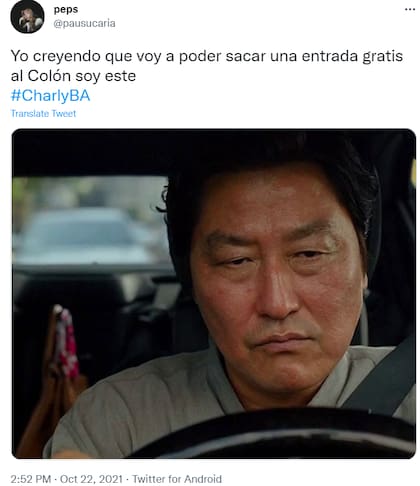 La irritabilidad de este personaje de la película Parasite también ilustró las sensaciones de muchos con #CharlyBA