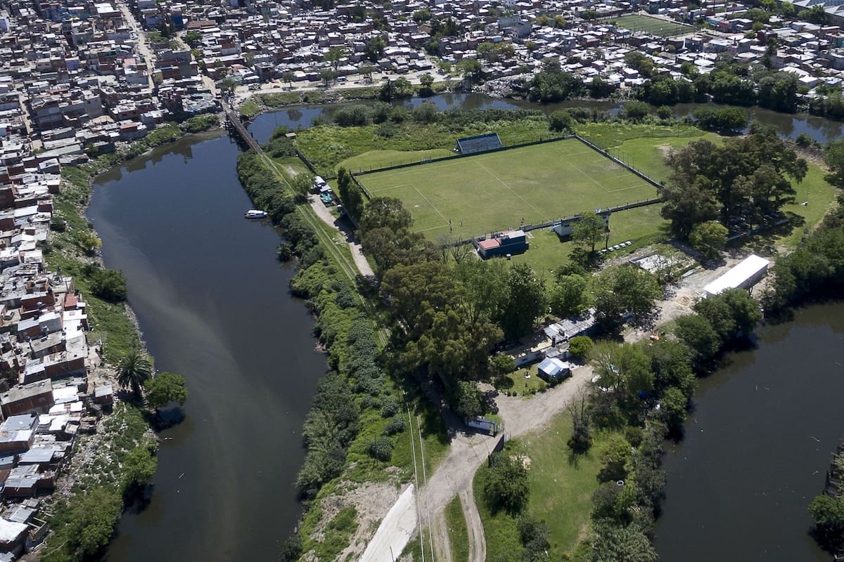 El acceso desde Piñeyro, Avellaneda