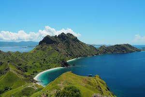 La Isla de Komodo, donde el gobierno indonesio quiere avanzar con la construcción de "Jurassic Park". REUTERS/Henning Gloystein