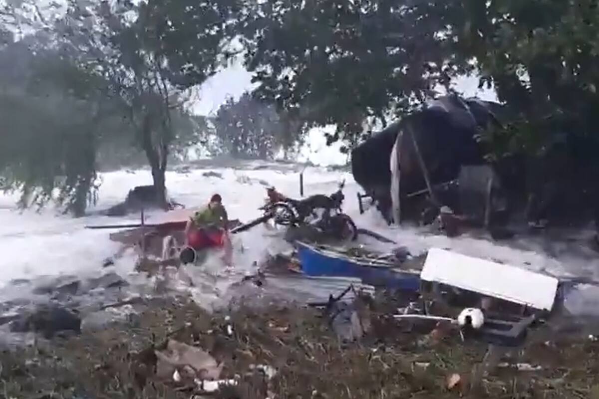 La isla de San Andrés, en Colombia, afectada por el huracán Eta