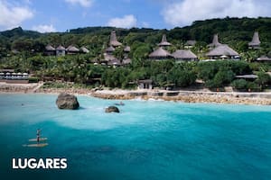 La isla de Sumba, sobre el mar de Savu, en Indonesia.