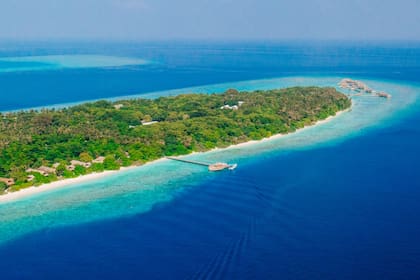 La isla Kunfunadhoo de Maldivas, con el complejo turístico Soneva Fushi