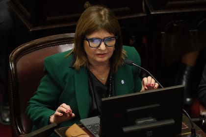 La jefa del bloque de La Libertad Avanza (LLA) en el Senado, Patricia Bullrich
