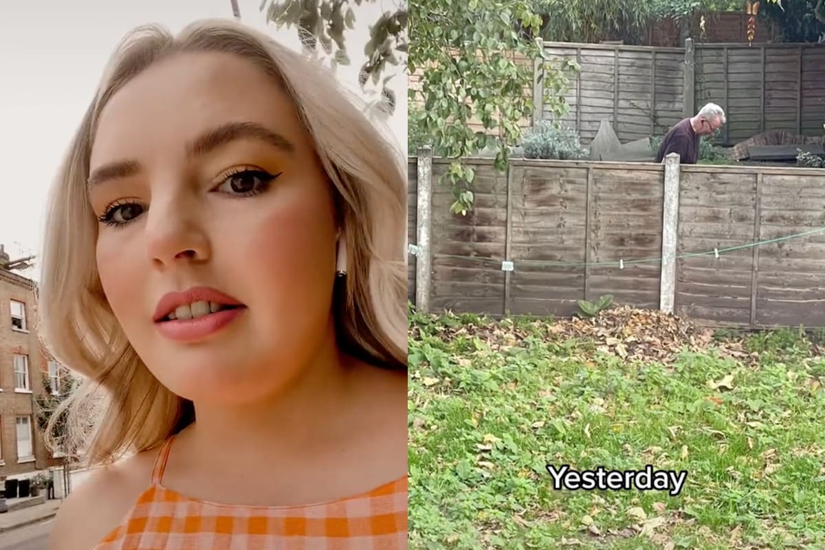 La joven australiana decidió compartir en redes la historia con su nuevo vecino de Londres