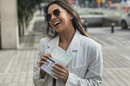 La joven colombiana obtuvo una visa EB-3 en noviembre; así lo compartió en redes sociales
