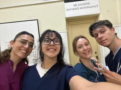 La joven combina sus días entre el hospital y el entrenamiento (Foto: Gentileza Candela Gentinetta)