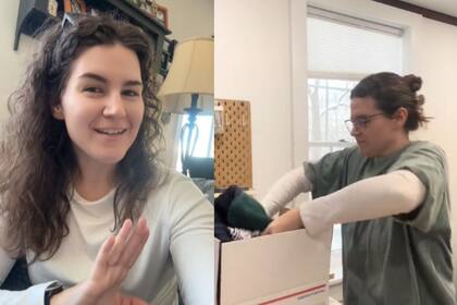 La joven comparte diariamente consejos y hallazgos en TikTok, pero especialmente impulsa a la comunidad a animarse a buscar la felicidad (TikTok)