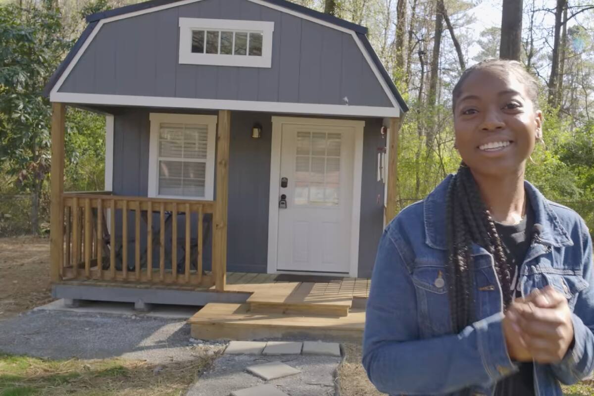 La joven compartió el proceso de construcción en las redes sociales