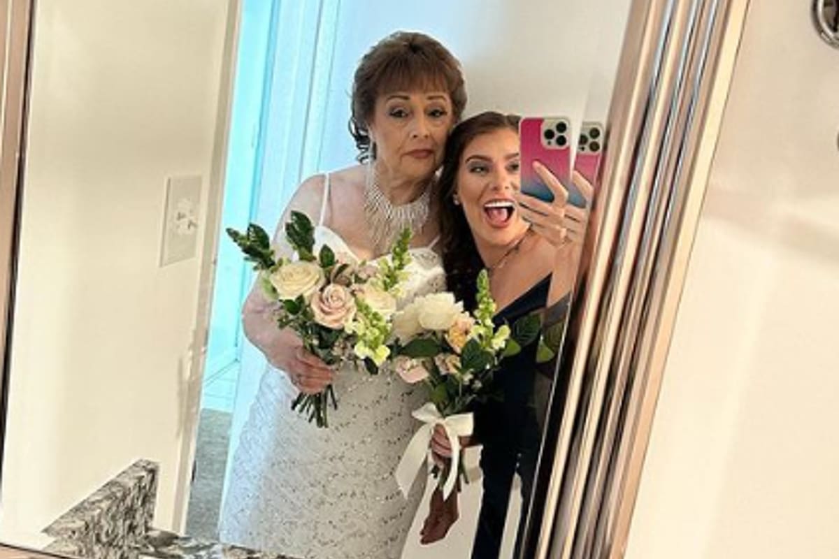 La joven compartió en su cuenta de Instagram imágenes del día del casamiento