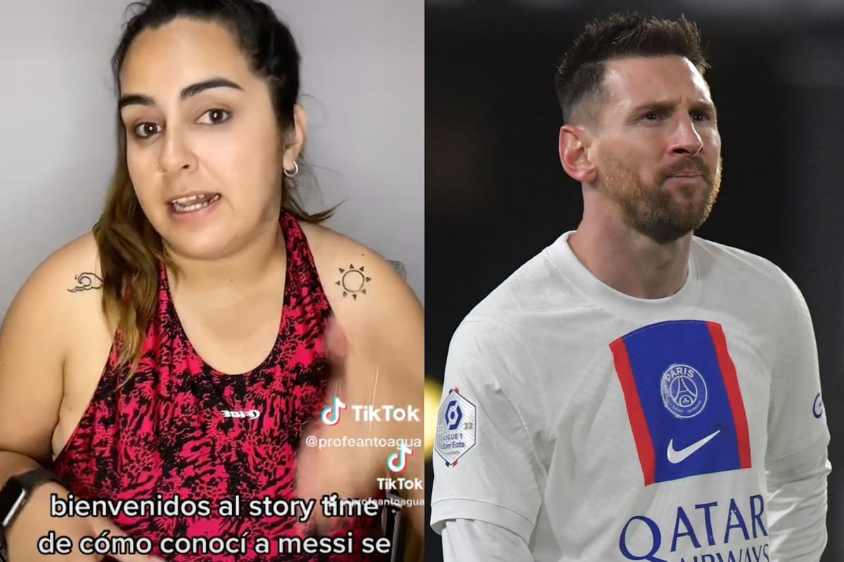 La joven contó todos los detalles de lo que conversó con Lionel Messi durante la espera para el trámite