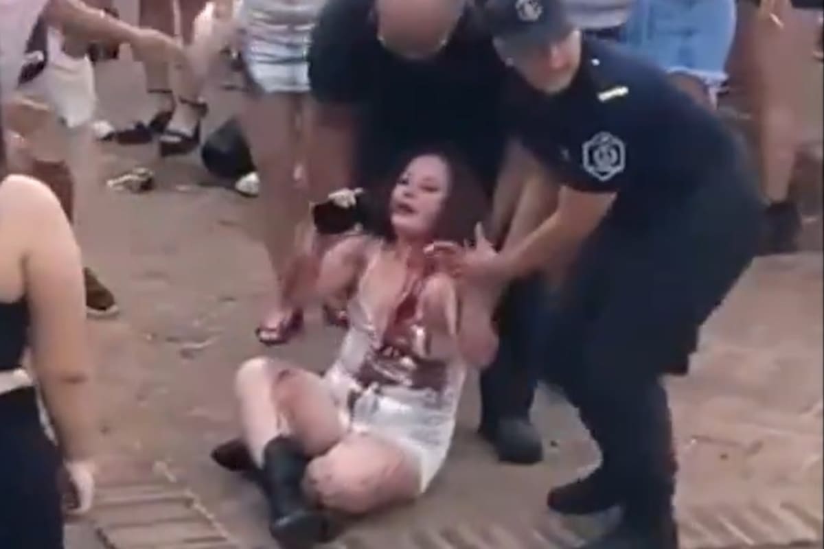 La joven de 19 años fue llevada al hospital