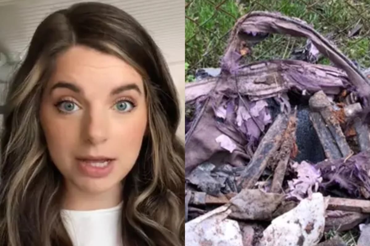 La joven, de Estados Unidos, nunca imaginó lo que había en el jardín de su casa