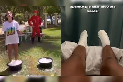 La joven debió ser internada tras realizar un reto viral (Captura video)