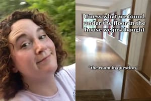 La joven descubrió una pileta cubierta y un hidromasaje debajo del piso en la casa que compró