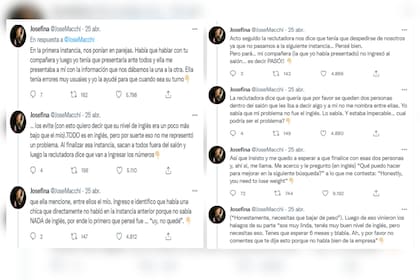 La joven detalló todo lo sucedido (Captura Twitter)