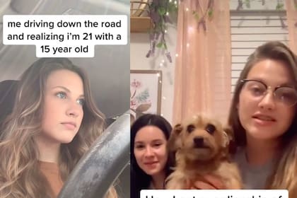 La joven dijo que temía que en la escuela de su "hija" no la tomaran en serio por la edad de ambas