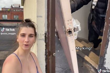 La joven dio instrucciones precisas en su orden para que el repartidor lograra llegar hasta el techo de su edificio