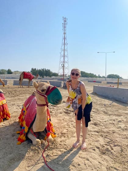 La joven entrerriana llegó a Qatar en septiembre y tiene planeada su vuelta para los primeros días de febrero