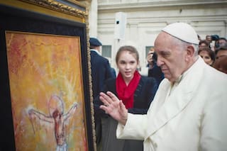 Empezó a los cinco años, la bendijo el papa Francisco y hoy sus obras cotizan más de siete millones de dólares