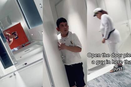 La joven filmó todo lo que vivió en el baño de un crucero y la compañía tomó severas medidas