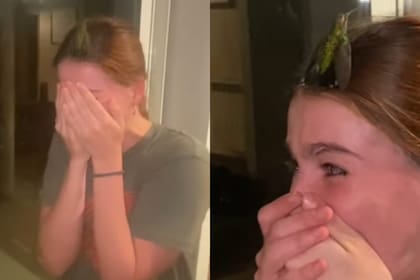 La joven grabó el momento en que un colibrí se posó en ella y rompió en llanto al enterarse que recibió una señal por parte de su perra fallecida