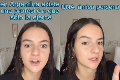 La joven habló sobre el único hidrosommelier de la Argentina y causó sorpresa en TikTok