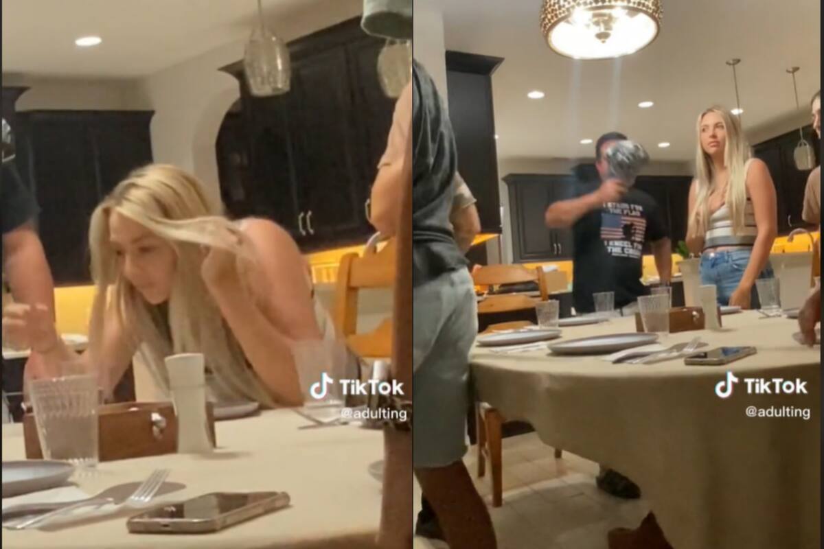 La joven invitada no tuvo más remedio que seguir un extraño ritual antes de la cena; esto fue lo que ocurrió