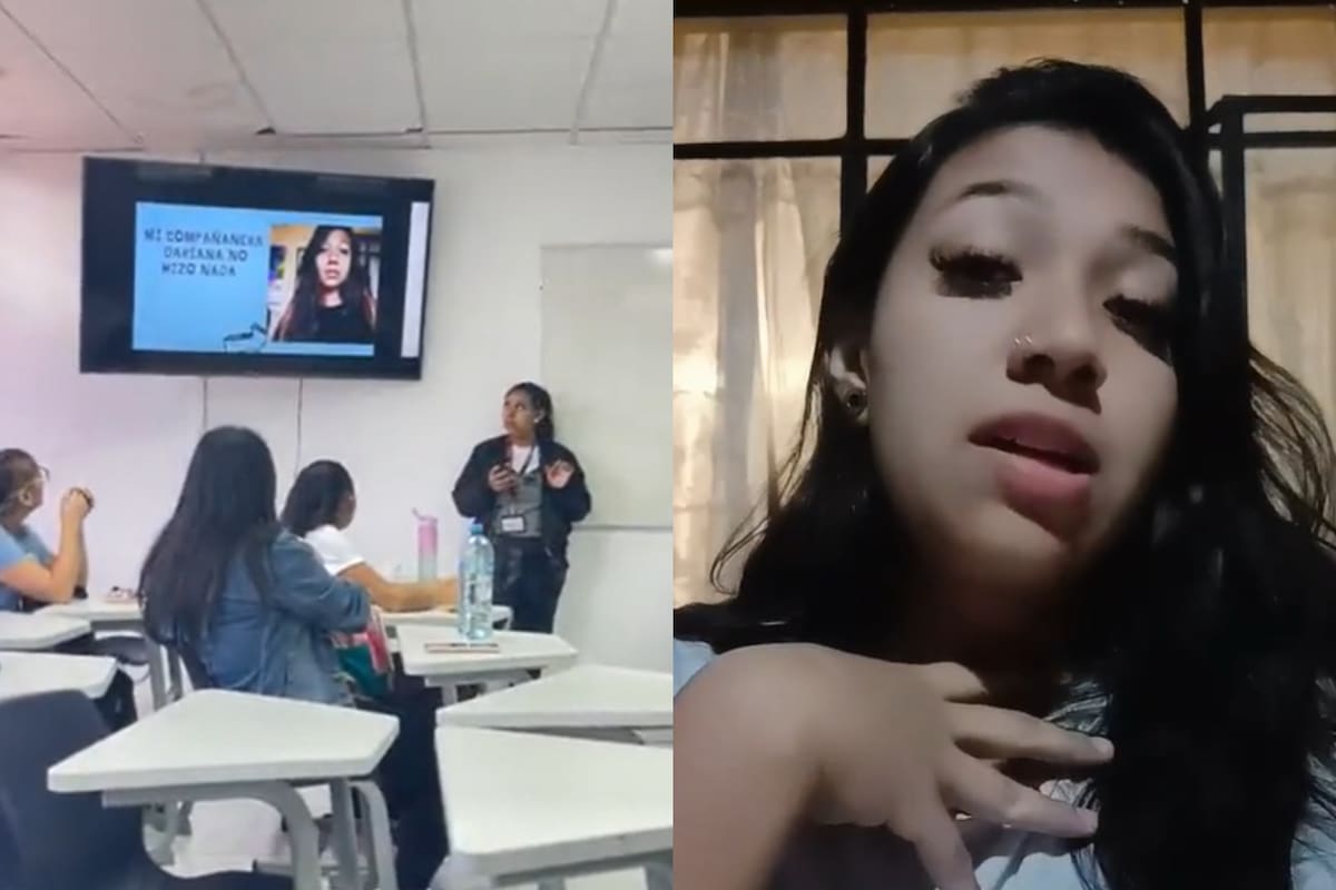 La joven involucrada hizo su descargo (Captura video)