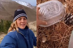 La joven mostró la basura que encontró en un bosque de Las Leñas y se volvió viral