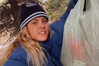 La joven mostró un bosque de Las Leñas y reveló la gran cantidad de basura que encontró