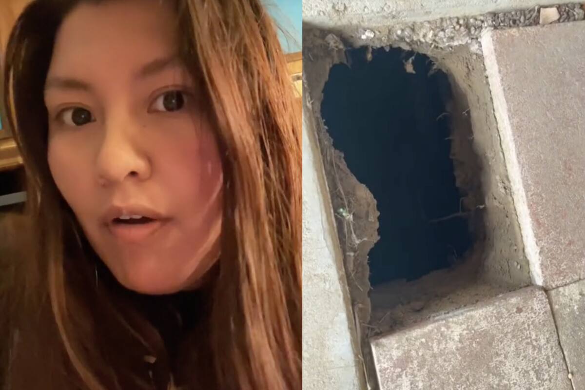 La joven pisó una baldosa sin saber que sería la puerta a un sótano secreto