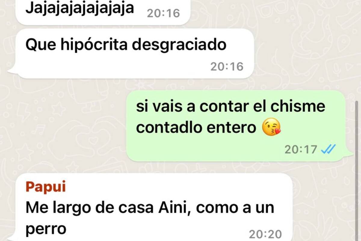 La joven publicó el hilarante diálogo con sus padres