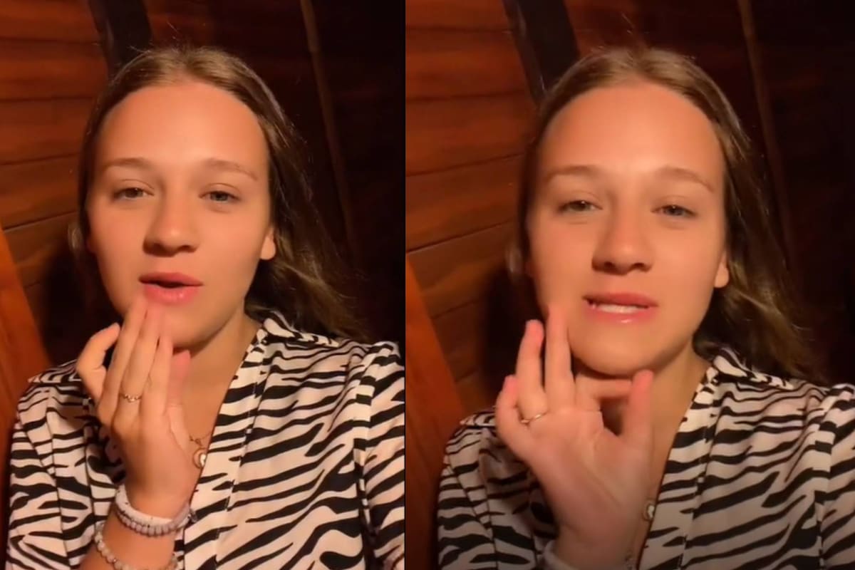 La joven recorrió el lugar para mostrar en detalle las instalaciones (Foto captura TikTok @inessalaberry)