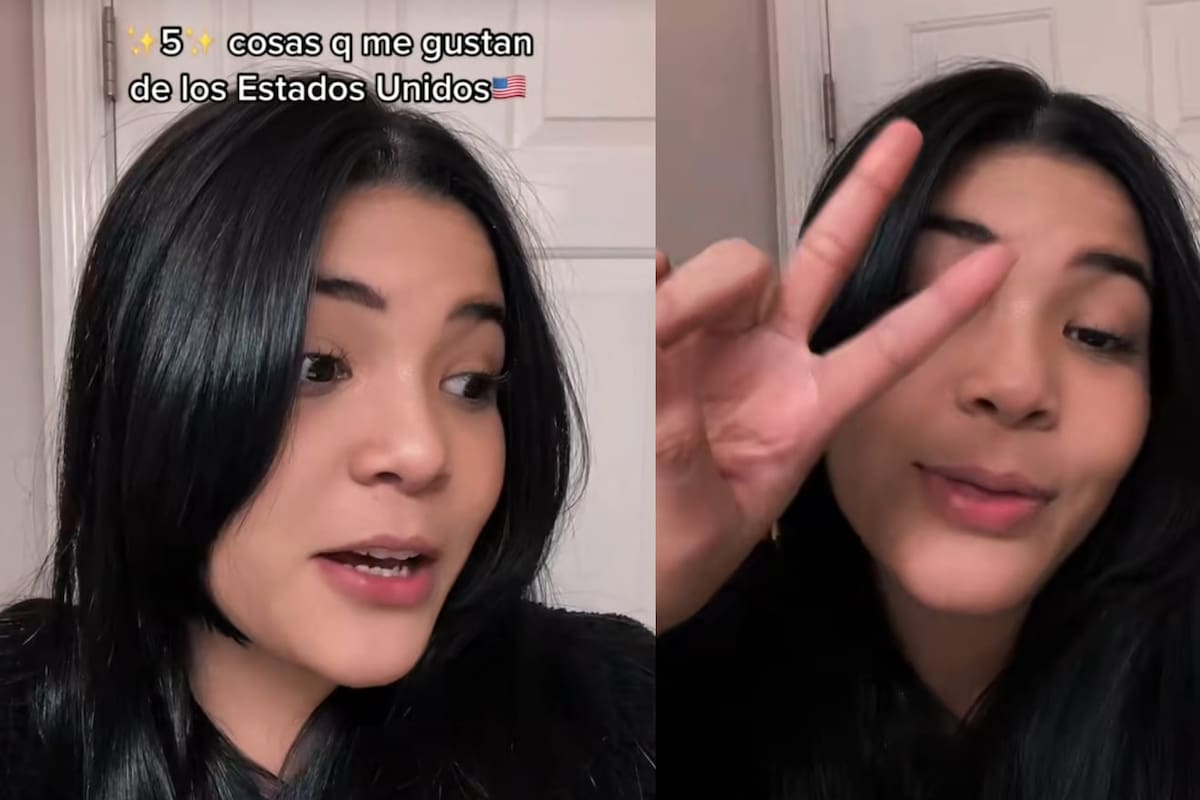 La joven tiktoker enumeró las 5 cosas que más le gustan de Estados Unidos