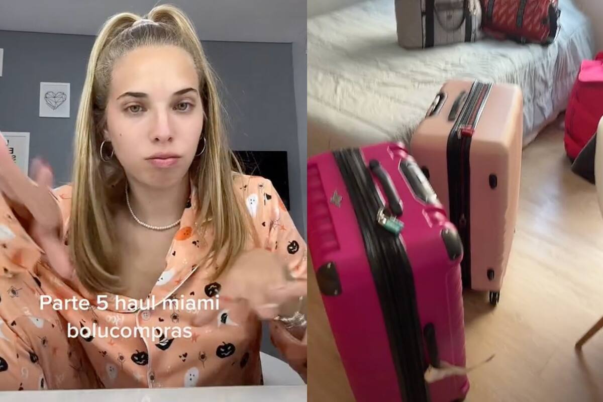 La joven tiktoker identificada como Flor Monteforte compartió en seis videos su larga lista de compras en Miami