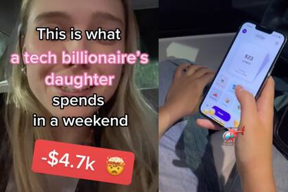 La joven tiktoker se presenta en redes como la hija de un billonario empresario tecnológico